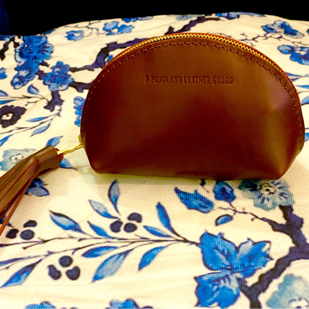 Portland Leather Goods taco tassel pouch COGNAC
